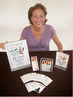 Robin Downes with her Fair Share Chore Cards